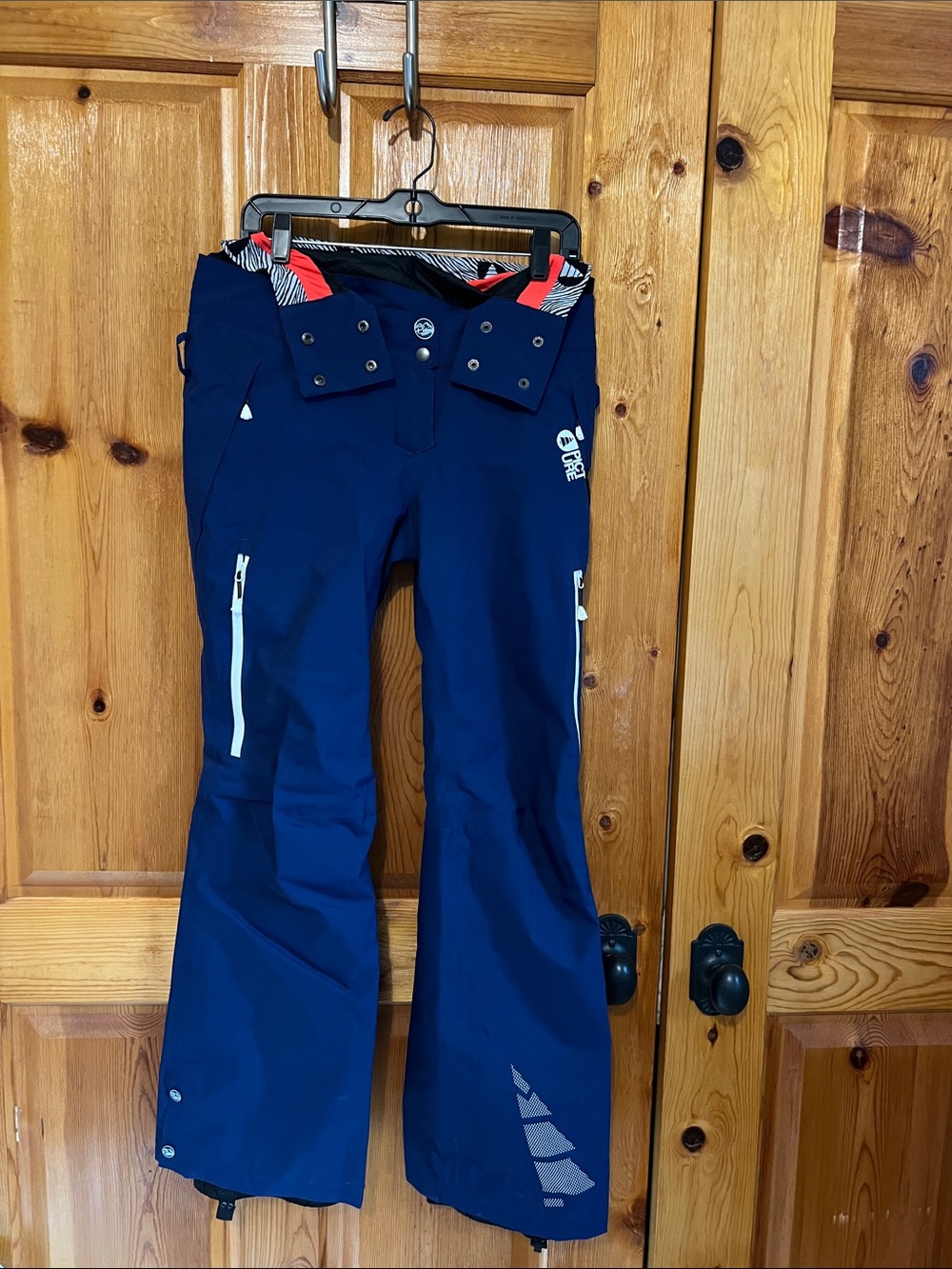 Women’s' Navy Snow/Ski pants with Orange Waist Detail